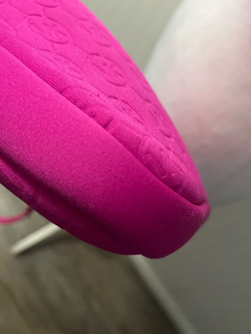 Michael Kors Fuchsia Embossed Logo Crossbody Bag - Picture 7 of 7